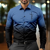 Муж. Рубашка Кнопка рубашка Готический ужас Бизнес Повседневные Белый Красный Синий Лиловый Длинный рукав Рубашечный воротник Осень Весна лето Одежда Кнопка вверх Недорогие Винтажная рубашка-Муж. Рубашка Кнопка рубашка Готический ужас Бизнес Повседневные Белый Красный Синий Лиловый Длинный рукав Рубашечный воротник Осень Весна лето Одежда Кнопка вверх