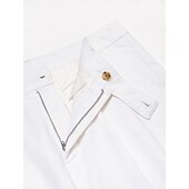 baratos Calças Elite Masculinas-Homens Calças de linho Calças Calça verão Bolso frontal Perna reta Tecido Conforto Respirável Casual Diário Feriado Moda Básico Preto Branco