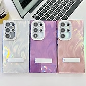 お買い得  サムスン用ケース-電話 ケース 用途 サムスンのギャラクシー S24 S24 Ultra Plus S23 Ultra A55 A35 A25 A15 5G A54 S25ウルトラ バックカバー スタンド付き カメラレンズプロテクター 耐衝撃 仕上げ PC