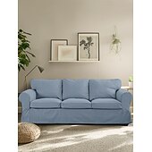abordables Funda de sofá-Funda de sofá de 3 plazas funda de sofá Ektorp con 3 fundas de cojín y 3 fundas de respaldo funda Ektorp lavable protector de muebles