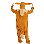 halpa parien halloween-asut-Lasten Aikuisten Eläin Ryhmäpuku Onesie-asu Karnevaali puku Piirretty Eevee Pyjamahaalarit Kigurumi Pyjama Viehätys Hauska puku varten Miehet ja naiset Pojat ja tytöt Karnevaali Sarjakuva