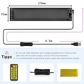 billiga GDS-bilinteriör-bil led flexibel display app bluetooth bil reklam skärm fullfärg smart bil klistermärke ip65 vattentät mjuk skärm display