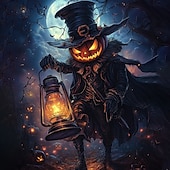 halpa Poikien Halloween-asut-Poikien 3D Kuvitettu Piirretty Kurpitsa T-paita Pitkähihainen Kevät Syksy Muoti Perus Lapset 4-12 vuotta Tiukka pyöreä kaula-aukko ulko- Kausaliteetti Päivittäin Normaali