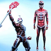 levne Pánské kostýmy-Mocní morfinští Strážci Vesmíru Lord Zedd Cosplay kostým Kombinéza cosplay Filmové kostýmy for Pánské Chlapecké Dívčí Dětské Dospělé Karneval Plesová maškaráda Večírek Plesová maškaráda