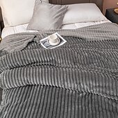 abordables Couvertures de lit-Couverture en velours de lait - ultra douce et soyeuse pour un confort luxueux, confortable et chaleureux, parfaite pour se blottir tissu durable de haute qualité avec une sensation de peluche design élégant qui met en valeur n&#039;importe quel décor de pièce
