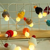 economico Striscie luci a batteria-1,5 m/3 m cappello da cartone animato led luce stringa, adorabile luce notturna di Natale per feste per bambini a casa