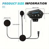お買い得  バイク用ヘルメットのヘッドセット-オートバイヘルメット Bluetooth ヘッドセット ワイヤレス ライディング ミュージック ヘッドセット 防水 ノイズ低減