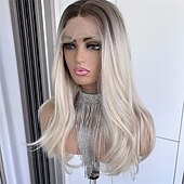 cheap Human Hair Lace Front Wigs-Remy Human Hair 13x6 Lace Front 13x4 Lace Front 4x4 Lace Front Wig Side Part Middle Part Free Part Brazilian Hair Body Wave Wavy Dark Gray Multi-color Wig 130% 150% 180% Density with Baby Hair