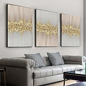 preiswerte Stillleben-Gemälde-handgefertigtes Ölgemälde aus Folie, reines handgemaltes Ölgemälde aus Folie in Gold, hängendes Gemälde aus Goldfolie, Wolkenmeer, schwarz-weißes abstraktes Gemälde für die Heimdekoration, Gemälde als Wandkunst, Gemälde aus Folie in Gold