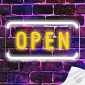 preiswerte Neon-LED-Beleuchtung-Neonschild „Open“ von LED, Neonschild „Open“ für Unternehmen, Wandleuchte, Kunstdekor, neuartige Neonlampen für die Nacht, Stromversorgung über USB-Kabel, für Bars, Geschäfte, Cafés, Hotels,
