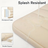 abordables Bolsos y mochilas para portátil-Bolsa para portátil, funda para tableta, funda hinchable para tableta, funda compatible con portátil, a prueba de golpes, color sólido