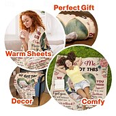 cheap Personalized Blanket-Customized Blanket Personalized Gifts Bonded by Memories Personalized Photo Blanket for Team Pride