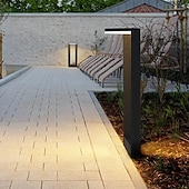 baratos Luz do caminho-LED Outdoor Wall Light Warm White 40/60/80cm 1-Light Waterproof IP65 Path Lights Modern Outdoor Lawn Lights External Floor Mount Yard Lamps 110-240V