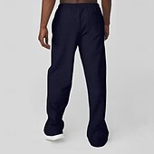 baratos Calças Desportivas-Homens Corredor Calça de moletom de perna reta Bolsos Com Cordão Geométrica Comprimento total Ao ar livre Casual Esportes Terror Azul Escuro Micro-Elástica