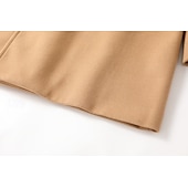 billiga Trenchcoat för män-Herr Vinterkappa Peacoat Trenchcoat Utomhus Dagliga kläder Höst vinter 95% polyester 5% bomull Ytterkläder Kläder Mode Streetwear Slät Kavajslag Dubbelknäppt