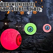 economico Luci di Halloween-1 pz 40 cm Halloween gonfiabile palloncino bulbo oculare luce con telecomando, palloncino lampeggiante a led 16 colori regolabili per piscina interna ed esterna Halloween atmosfera inquietante decorazione luce
