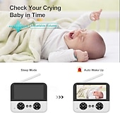 cheap Baby Monitors-4.3 inch 2.4G Wireless Voice Intercom Crying Reminder Baby Monitor 355 Shaking Head Monitor
