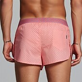 preiswerte Boxershorts für Herren-Herren 1 pc Unterwäsche Boxer Boxer-Shorts 100% Baumwolle Atmungsaktiv Weich Komfortabel Buchstabe Mittlere Hüfthöhe Schwarz Rosa