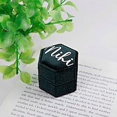 voordelige Aangepaste prints en geschenken-Bruiloft / Festival Stof Ring Dozen Mode / Bruiloft - 1 pcs