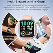 cheap Smart Wristbands-696 P114 Smart Watch 1.85 inch Smart Band Fitness Bracelet Bluetooth Pedometer Call Reminder Sleep Tracker Compatible with Android iOS Women Men Hands-Free Calls Message Reminder IP 67 40mm Watch Case