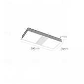 cheap Dimmable Ceiling Lights-LED Ceiling Lights Stepless Dimming 28/36.5cm 2-Light Contemporary Modern Flush Mount Ceiling Light Aluminum 20W Square Flat Modern Ceiling Lamp for Bedroom Kitchen Laundry 110-240V ONLY DIMMABLE WITH REMOTE CONTROL