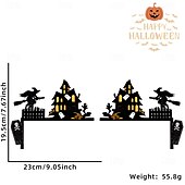 olcso Halloween függő és asztali díszek-halloween ajtókeret matricák - kísérteties bel- és kültéri dekorációk, beleértve a várat, a pókhálót és a sarokajtótáblákat, tökéletesek a kísértetház és a parti hangulathoz