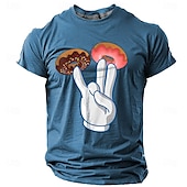 cheap Men&#039;s Funny T shirts-Men&#039;s Adult Humor Funny T shirt Short Sleeve T shirt 3D Print Crew Neck Shirt Retro Vintage Casual Street Style Street Sports Outdoor Casual Black Blue Green Spring &amp; Summer Clothing Apparel S M L XL