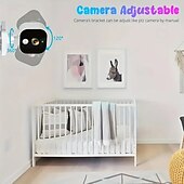 voordelige Babyfoons-Babyfoon 1 mp Effectief aantal pixels Ir Camera 330 ° Kijkhoek 5 m Nacht Visie Bereik