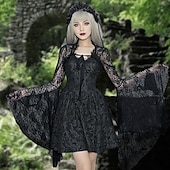 economico Vestiti-Retrò Vintage Gothic Lolita Mascherata Scialli Ragazza gotica Pizzo Costume Per donna Fantasia Stile Steampunk Mascherata Festa / Sera Adulti Scialle