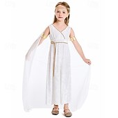 preiswerte Kleid-Kleid Cosplay Kostüm Griechische Göttin Vintage inspiriert Kinder Mädchen Karneval Maskerade Party Maskerade Verkleiden