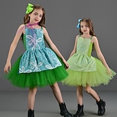 economico Costumi per bambine-Inside Out 2 Principessa Disgusto GIOIA Abiti Costume Tutu Cosplay Cosplay di film for Ragazze Bambini Giornata universale dell&#039;infanzia Mascherata Festa / Sera