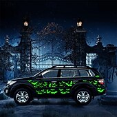 levne Nálepky na auto-halloween svítící ve tmě zelené nálepky s netopýrem ve tvaru netopýra