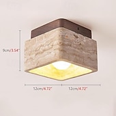 abordables Luces de Techo Simplicidad-Luces de techo LED de color blanco cálido, 1 luz, estilo japonés wabi sabi, para vestíbulo de hotel, pasillo, cerca del techo, iluminación creativa para restaurante, habitación, balcón, lámparas de