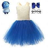 economico Costumi per bambine-Inside Out 2 Principessa Disgusto GIOIA Abiti Costume Tutu Cosplay Cosplay di film for Ragazze Bambini Giornata universale dell&#039;infanzia Mascherata Festa / Sera