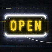 preiswerte Neon-LED-Beleuchtung-Neonschild „Open“ von LED, Neonschild „Open“ für Unternehmen, Wandleuchte, Kunstdekor, neuartige Neonlampen für die Nacht, Stromversorgung über USB-Kabel, für Bars, Geschäfte, Cafés, Hotels,