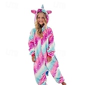 halpa parien halloween-asut-Yksisarvinen Karnevaali puku Kigurumi-pyjama Yöasut Halloween-ryhmän perheasut Lasten Aikuisten Sukupuolineutraali Miehet ja naiset Pojat ja tytöt Hauska puku Juhla Koti vaatteet Joulu Halloween