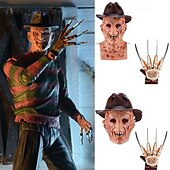 olcso Maszkok-Mindszentek napja Freddy Krueger Maszk Halloween-kellékek Felnőttek Férfi Borzalom Ijesztő jelmez Mindszentek napja Farsang Könnyű farsangi jelmez