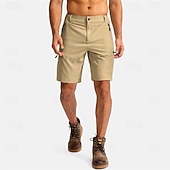 Недорогие Низ-Муж. Спортивные шорты Шорты-карго Уличные шорты Шорты для туризма и прогулок Эластичная талия Карман на молнии Полотняное плетение Дышащий Быстровысыхающий Короткие