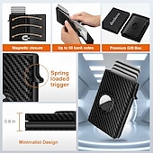 cheap Card Holders &amp; Cases-Wallet for Men Credit Card Holder RFID Blocking Pop up Card Case Slim 9-14 Card Capacity ID Window
