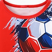 cheap Boy&#039;s 3D Sports &amp; Game-Boys 3D Graphic Football T shirt Tee Short Sleeve Summer Spring Fashion Basic Kids 4-12 Years Crew Neck Outdoor Casual Daily Regular Fit