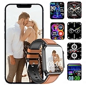 cheap Smartwatch-TK12 Smart Watch 1.96 inch Smartwatch Fitness Running Watch Bluetooth ECG+PPG Pedometer Call Reminder Compatible with Smartphone Women Men Long Standby Hands-Free Calls Waterproof IP 67 46mm Watch