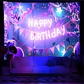 זול שטיחי קיר של Blacklight-blacklight שטיח uv תגובתי זוהר בחושך זוהר מסיבת ניאון רעיונות מסיבת זוהר מקלות מסיבה תלוי שטיח קיר אמנות קיר ציור קיר לחדר שינה בסלון