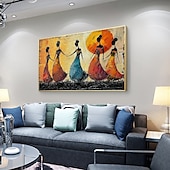 voordelige Schilderijen van mensen-balletdansers olieverfschilderij handgeschilderd canvas kunst sierlijke metgezellen abstract schilderij van twee vrienden moderne inrichting handgemaakte minimalistische kunstwerk olieverfschilderij