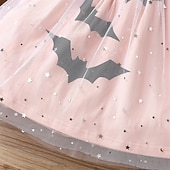 cheap Party Dresses-Girls' 3D Bat Dress Long Sleeve Spring Fall Vacation Daily Holiday Princess Beautiful Sweet Little Kids(4-7ys) 4-7 Years Casual Dress A Line Dress Tulle Dress Knee-length Regular Fit