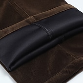 economico Sottile-Per uomo pantaloni della tuta Pantaloni di velluto a coste Pantaloni Pantaloni da completo Tasche Liscio Comfort Traspirante Esterno Giornaliero Per uscire Di tendenza Informale Nero Rosso