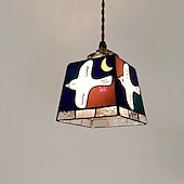 abordables Éclairages pour îlot-Lampe suspendue à LED blanc chaud 12,5 cm 1 lumière japonaise rétro colombe de la paix verre simplicité créative lumière d&#039;ambiance décorative pour chambre à coucher salle à manger 110-240v