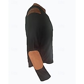 cheap Casual Henley Tee-Men&#039;s Button T Shirt T Shirt Waffle Henley Shirt Henley Shirt Long Sleeve Henley Spring &amp;  Fall Color Block Fashion Designer Basic Patchwork Vacation Street Going out Black White Navy Blue Top Tee