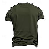 abordables Camiseta gráfica para hombres-Hombre Huella / Pata Camiseta Camiseta superior 100% Algodón Manga Corta Gráfico Camisa Negro Verde Ejército Azul Oscuro Camiseta cómoda Calle Deporte Ropa de diseñador de moda