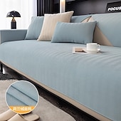 abordables Housse de canapé-housse de canapé en chenille toutes saisons - tissu doux et durable pour un confort toute l&#039;année - design élégant qui met en valeur n&#039;importe quel espace de vie - protège votre canapé des
