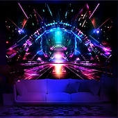 cheap Blacklight Tapestries-Blacklight Tapestry UV Reactive Glow in the Dark Glow Party Neon Party Ideas Hanging Tapestry Wall Art Mural for Living Room Bedroom